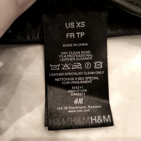 Vintage H&M Elegant Women's Genuine Leather Gloves Black Mint Condition Size XS - Picture 6 of 14